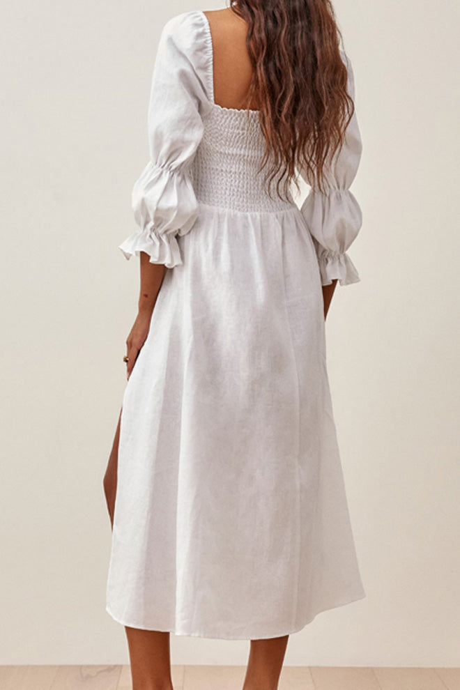 High Sit Smocked Bodice Dress