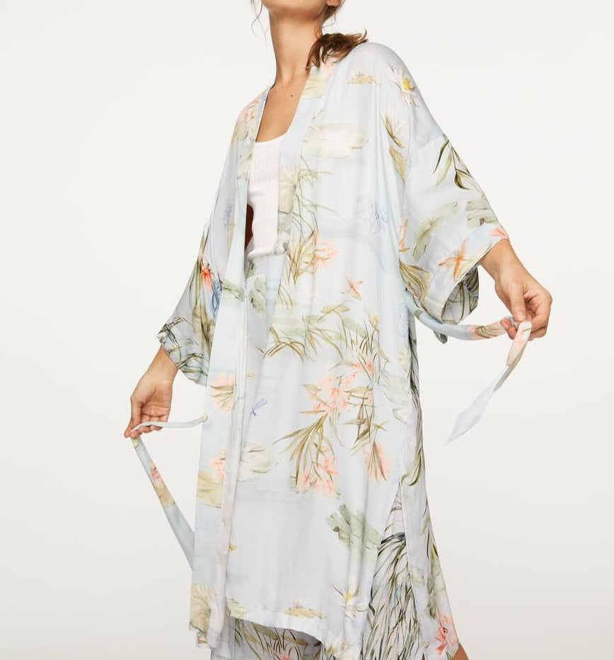 Water Lily Kimono Robe Dress