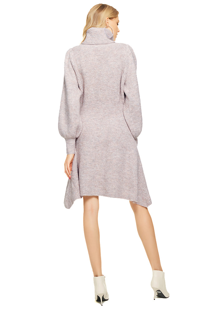 High Neck Lace Up Dress