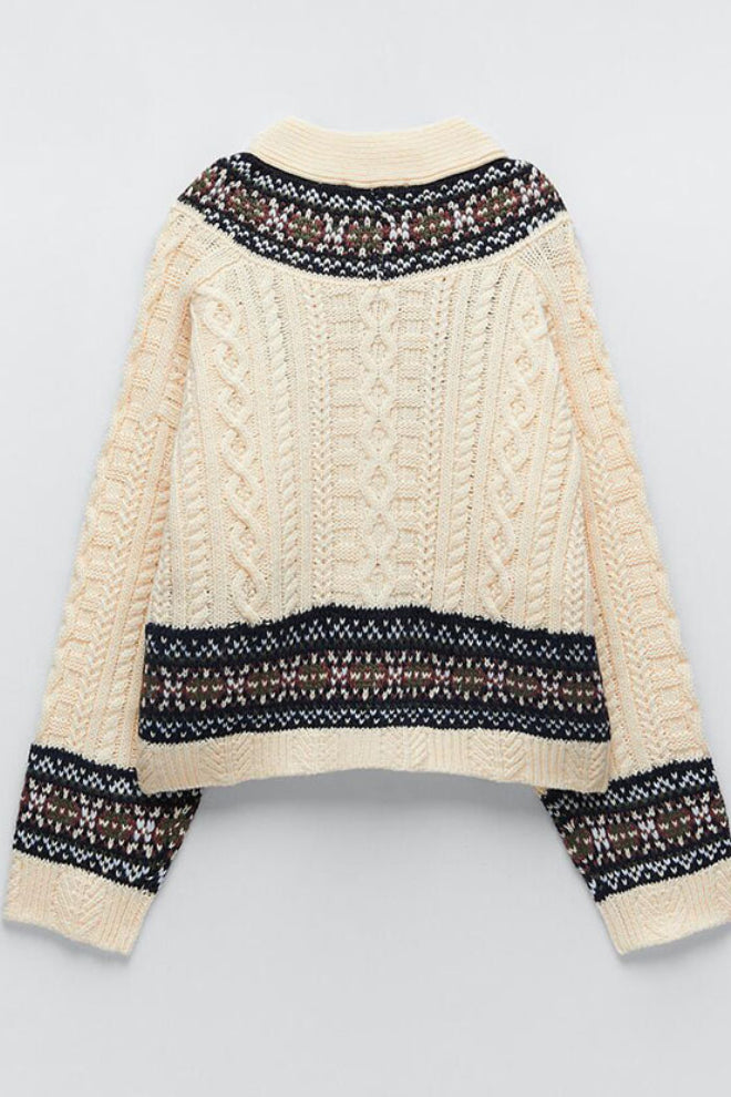 V-Neck Button Knitting Cardigan