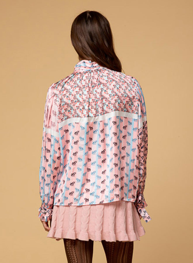 Chiffon Lantern Sleeve Top