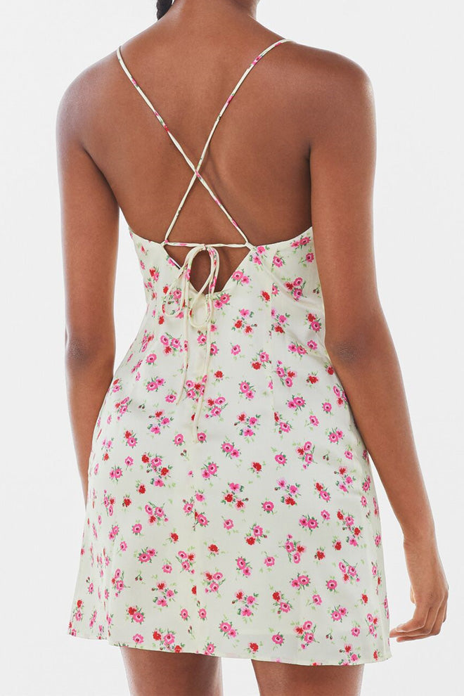 Floral Print Strap Bodycon Dress