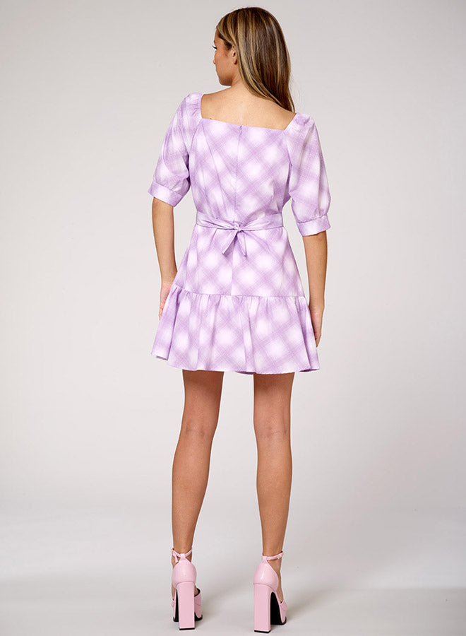 Gingham Bow Tied Dress