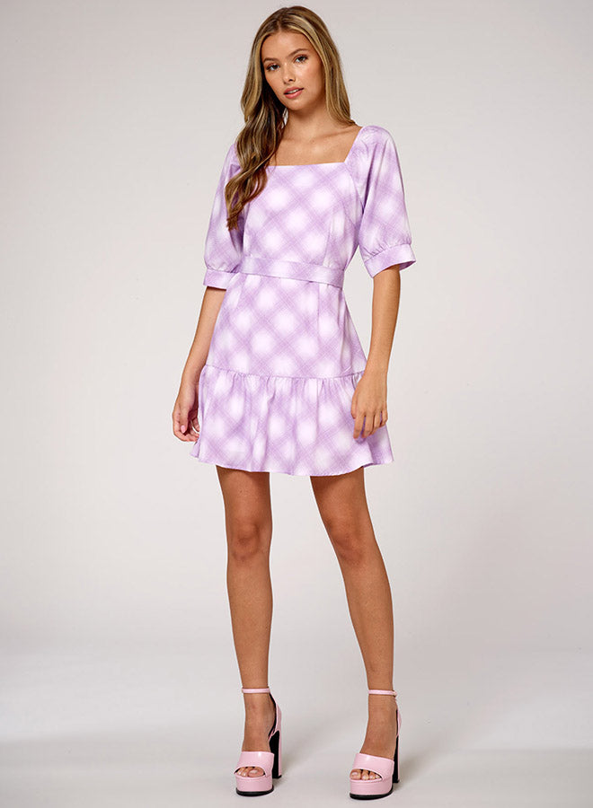 Gingham Bow Tied Dress