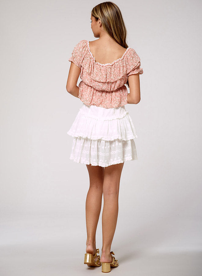 Off Shoulder Bubble Sleeve Top