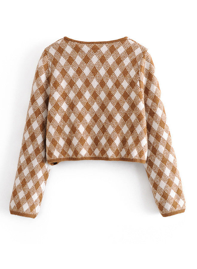 Single Breasted Knitted Sweater Cardigan
