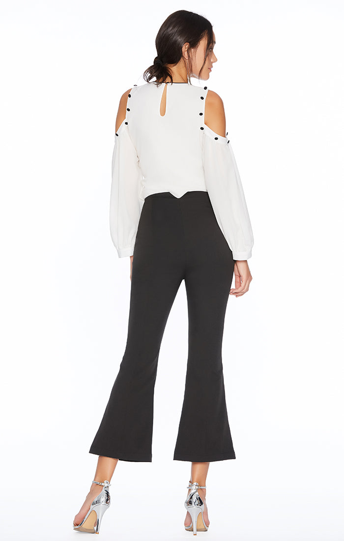 High-Waisted Bell-Bottom Pants