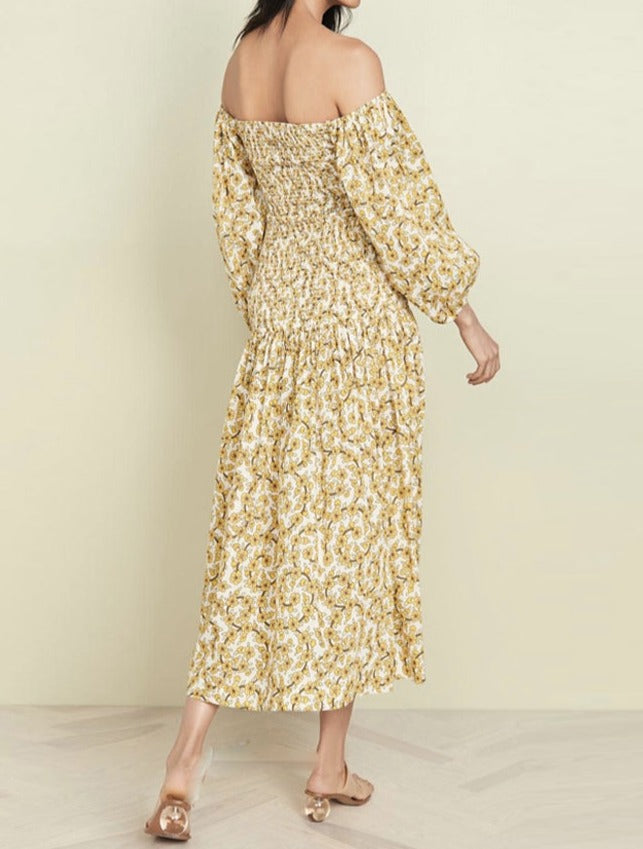Off-Shoulder Smoked Dress