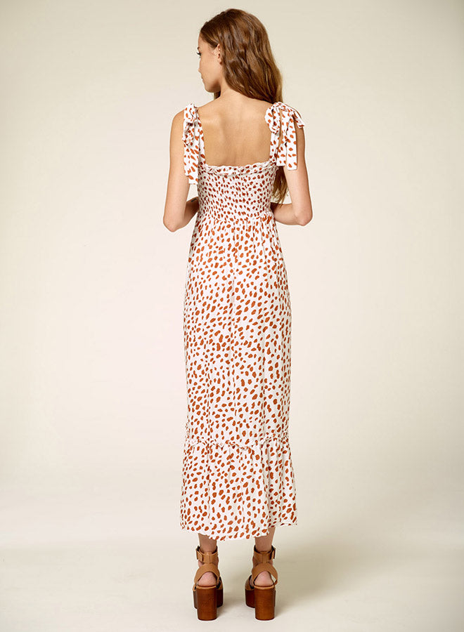 Animal Print Bowknot Dress