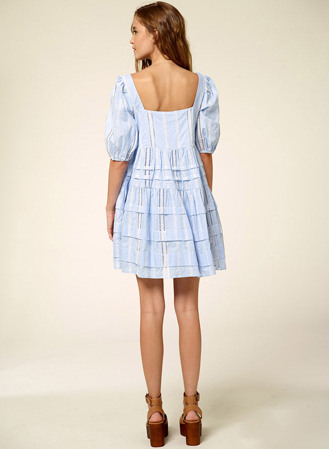 Smocked Mini Babydoll Dress