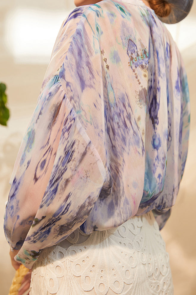 Printed Tied Top