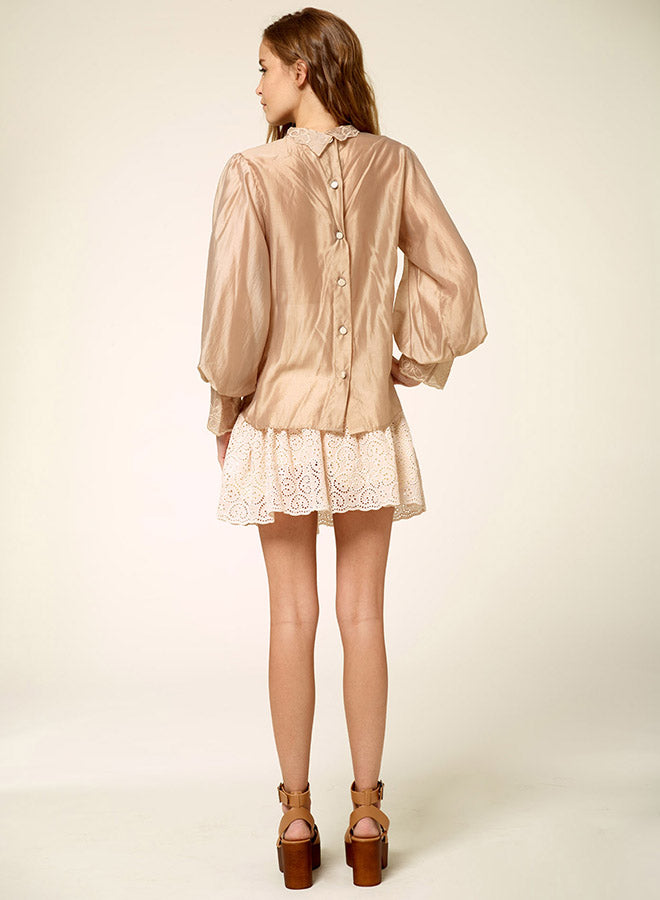 Long Sleeve Embroidered Outer Top