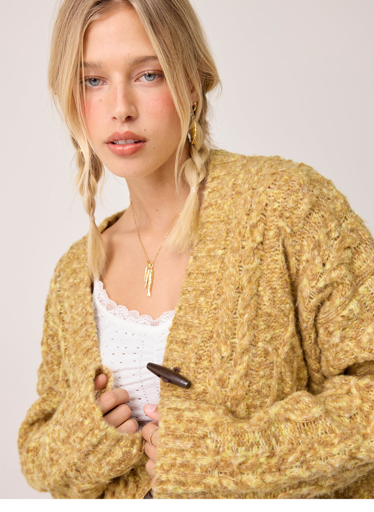 Chunky Knitted Thick Cardigan‌