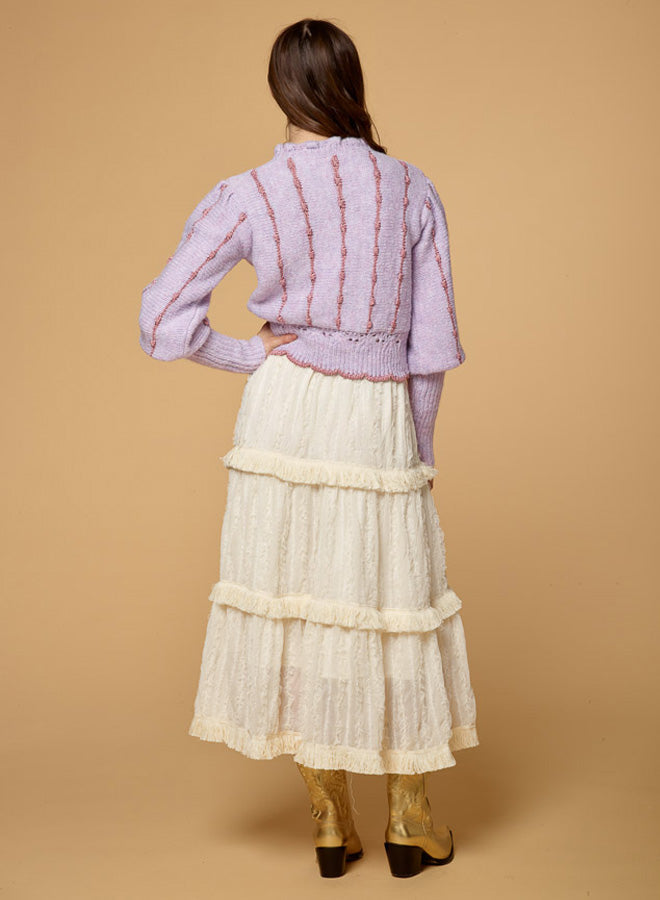 High Waist Pleated Cake Skirt