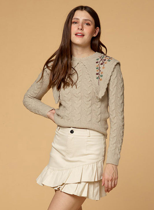 Ruffle A-Line Skirt