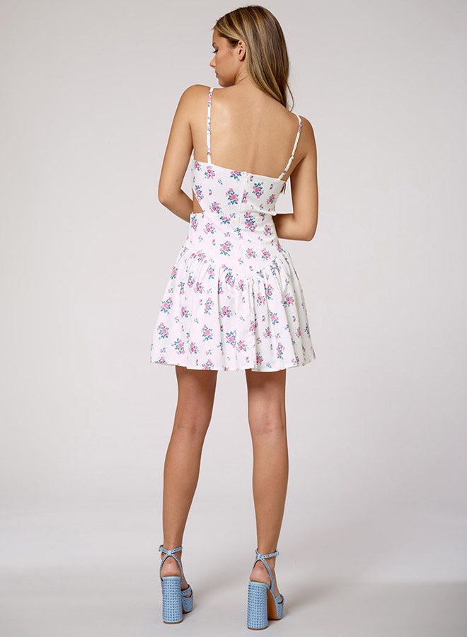Floral-Print Tiered Dress