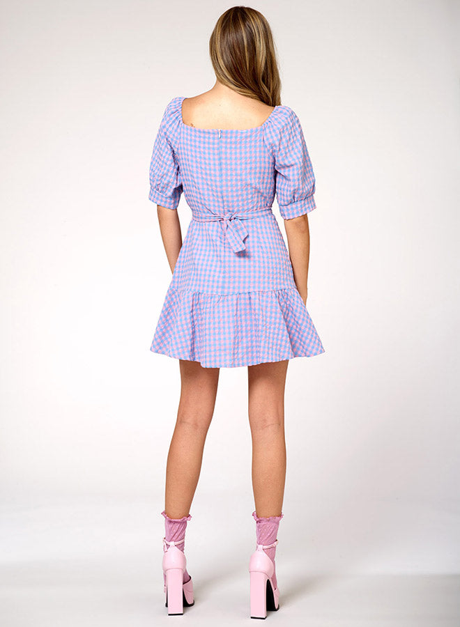 Gingham Bow Tied Dress