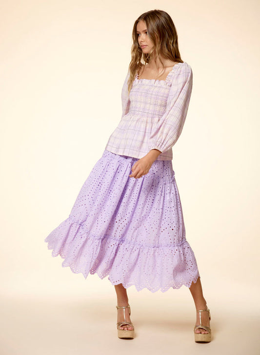 Smocked Babydoll Blouse