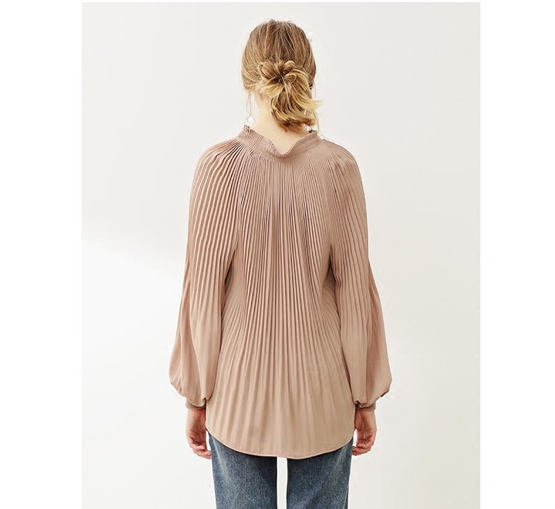 Ruched Lantern Sleeve Top