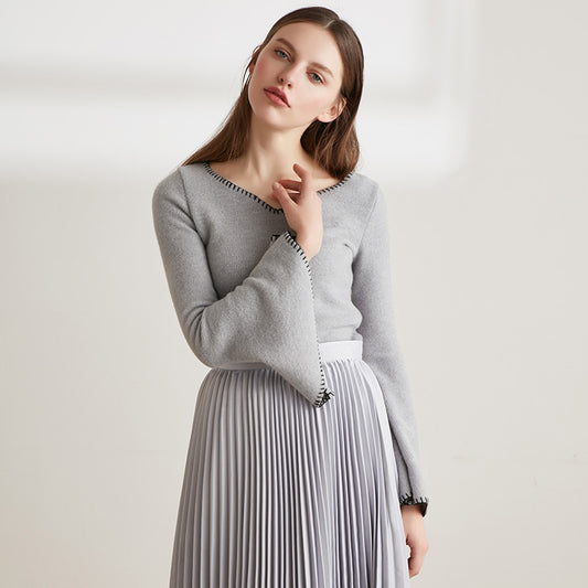 Flare-Sleeved Blouse