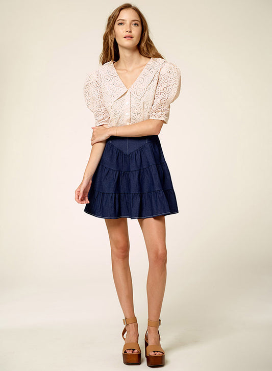 A-Line Denim Skirt